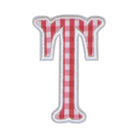 Gingham Red Appliqué Letters *2 Pc Pre-Pack* Letter T