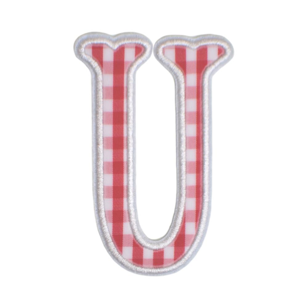 Gingham Red Appliqué Letters *2 Pc Pre-Pack*