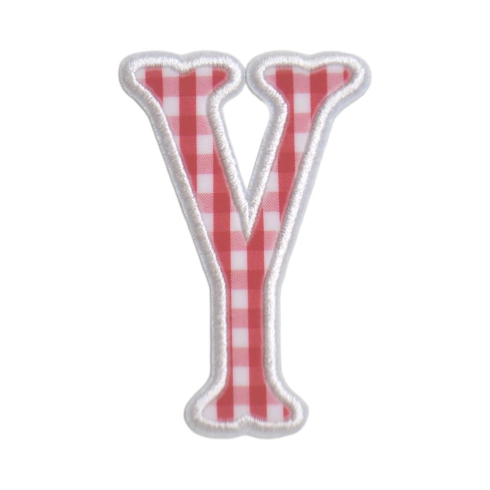 Gingham Red Appliqué Letters *2 Pc Pre-Pack*