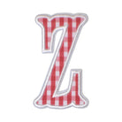 Gingham Red Appliqué Letters *2 Pc Pre-Pack* Letter Z