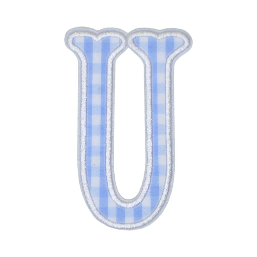 Gingham Sky Appliqué Letters *2 Pc Pre-Pack*