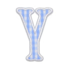 Gingham Sky Appliqué Letters *2 Pc Pre-Pack*