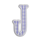 Gingham Lilac Appliqué Letters *2 Pc Pre-Pack* Letter J