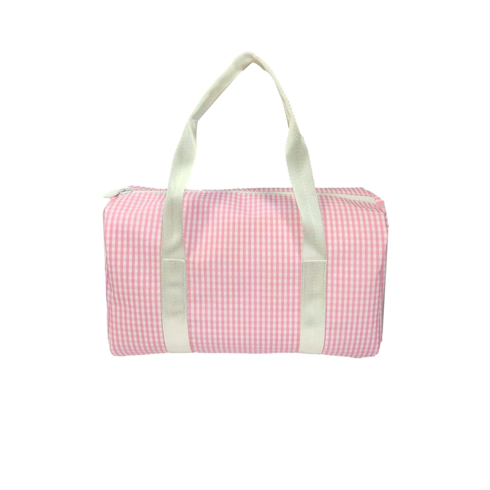 DUFFEL BAG - MINI PACKER - DUFFEL BAG GINGHAM PINK