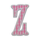 Gingham Pink Appliqué Letters *2 Pc Pre-Pack* Letter Z