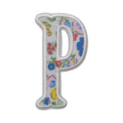 Posies Appliqué Letters *2 Pc Pre-Pack* Letter P