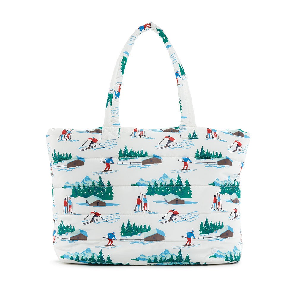 Luxe Puffer Tote Bag - Hit The Slopes