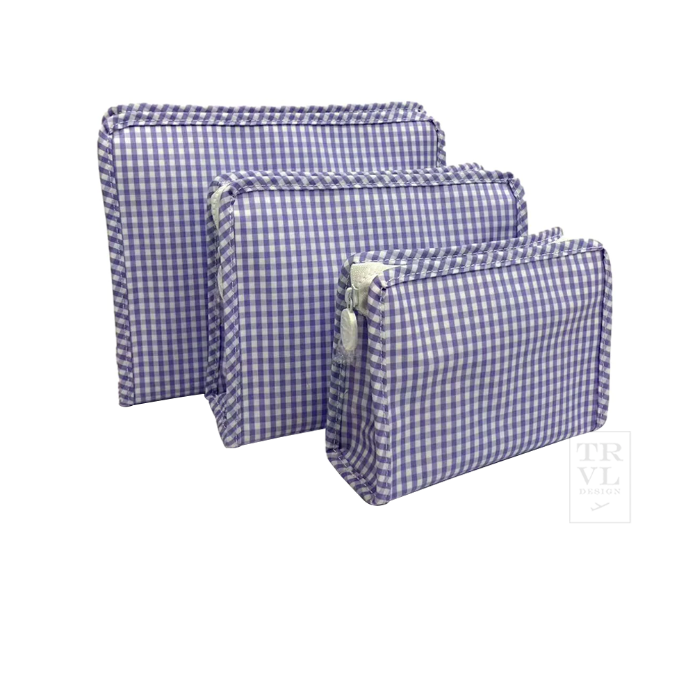 ROADIE LARGE - GINGHAM LILAC