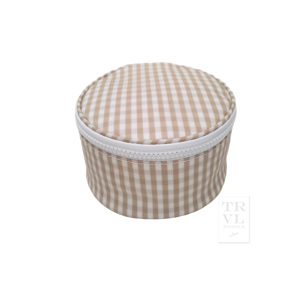 ROUNDUP JEWEL CASE - GINGHAM KHAKI