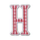 Gingham Red Appliqué Letters *2 Pc Pre-Pack* Letter H