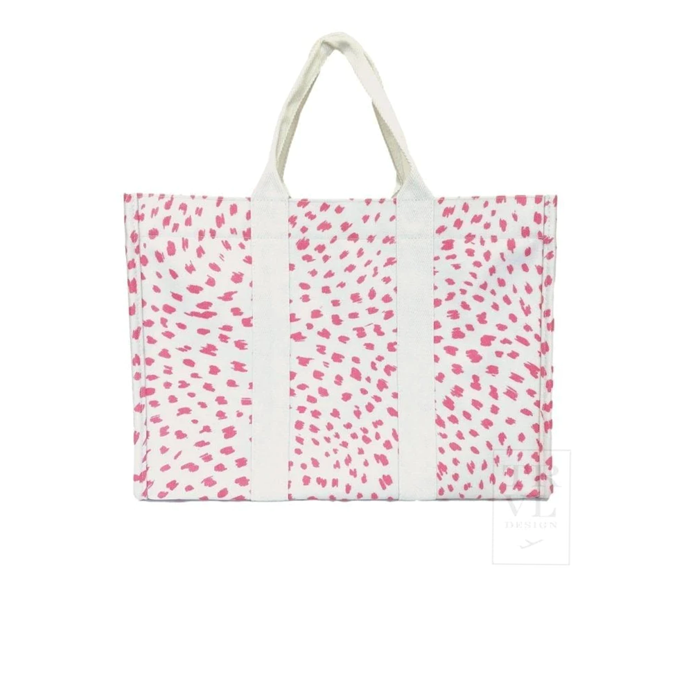 SPOT ON! LARGE TOTE - SPOT PINK