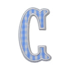 Gingham Sky Appliqué Letters *2 Pc Pre-Pack* Letter C