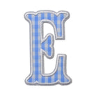 Gingham Sky Appliqué Letters *2 Pc Pre-Pack* Letter E