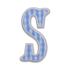 Gingham Sky Appliqué Letters *2 Pc Pre-Pack* Letter S