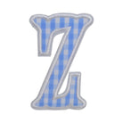 Gingham Sky Appliqué Letters *2 Pc Pre-Pack* Letter Z