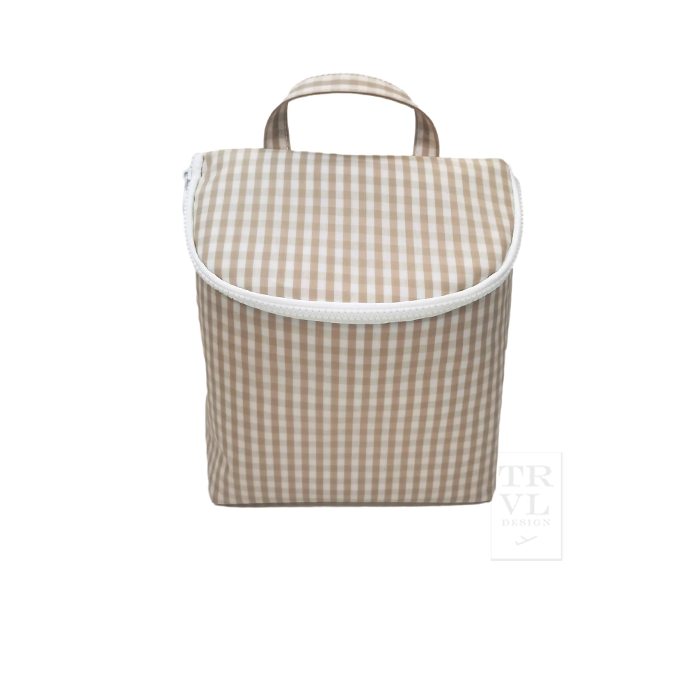 TAKE AWAY Insulated Bag - GINGHAM KHAKI