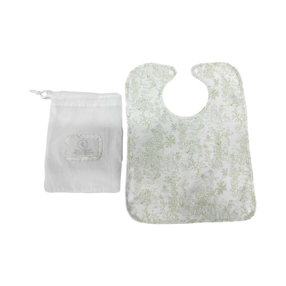 Best Bib - Bunny Toile Green *2 Pc Pre-Pack* *New! Bunny Toile Green