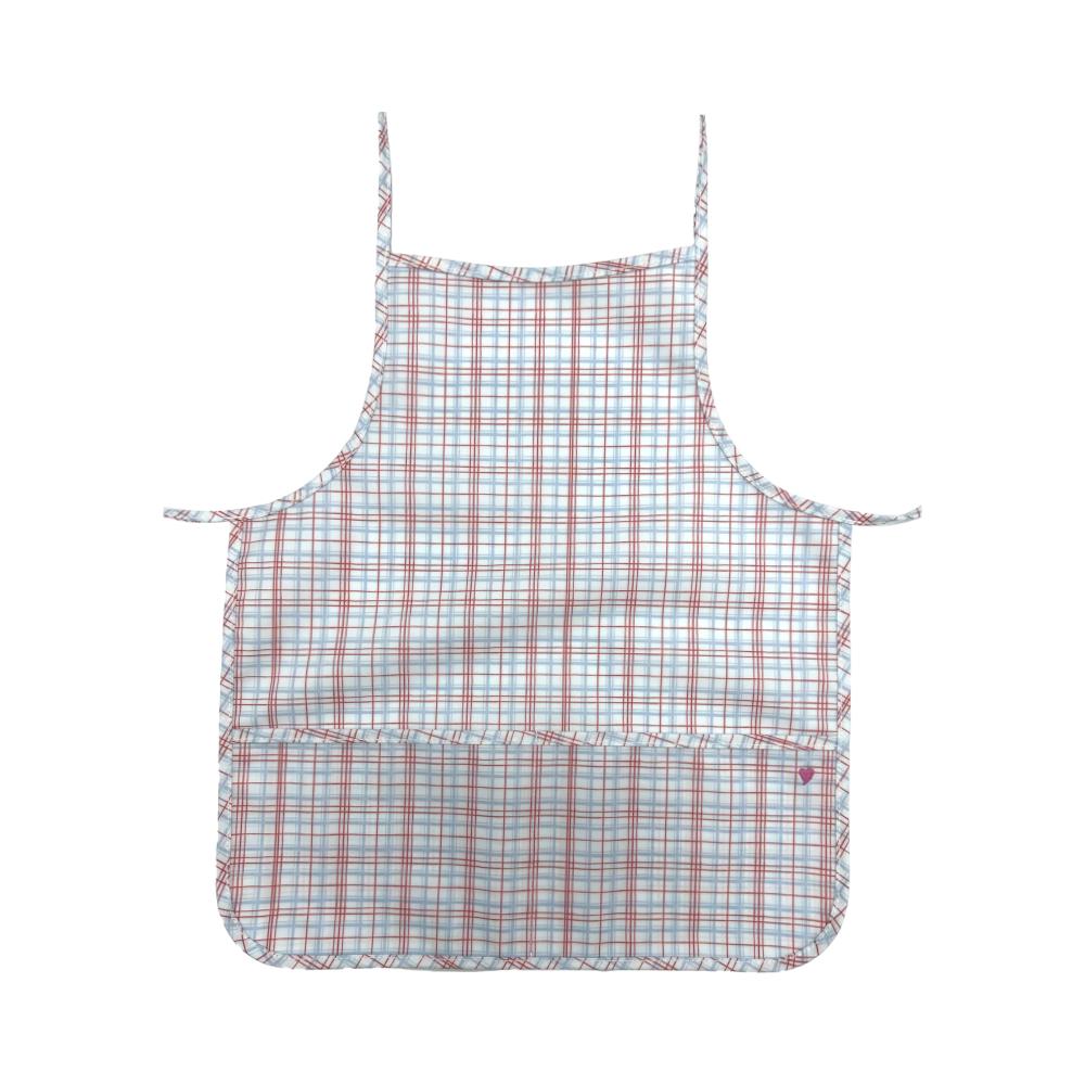 APRON - CLASSIC PLAID RED *NEW STYLE! *2PC PRE-PACK* Pre-Order 2/15-2/28 Ship