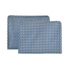 ROADIE MEDIUM - RODEO CHECK INDIGO Zip Pouch  NEW!