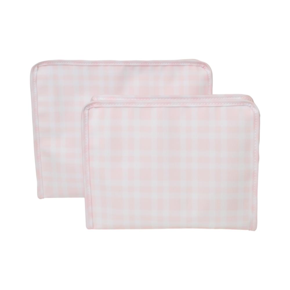 Roadie Medium - Pimlico Plaid Pink Zip Pouch *New! Pimlico Plaid Pink