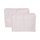 Roadie Large - Pimlico Plaid Pink Zip Pouch Pimlico Plaid Pink