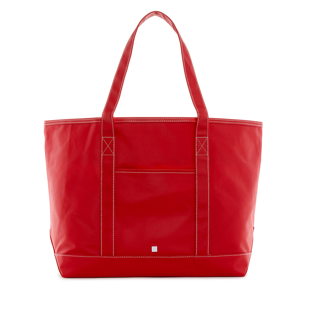 Maxi Tote - Coated Canvas Large Red *New!