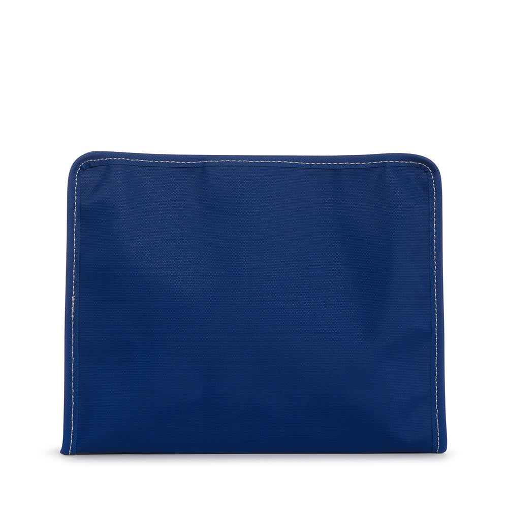 Roadie Large - Coated Canvas Blue Bell Zip Pouch