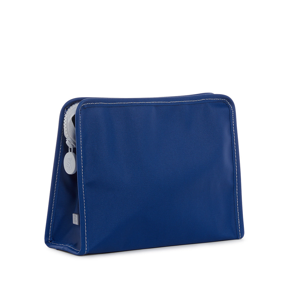 Roadie Medium - Coated Canvas Blue Bell Zip Bag