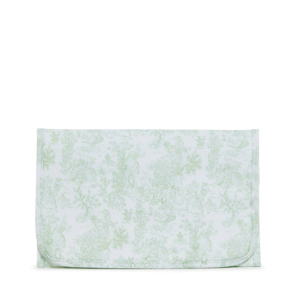 Game Changer Pad - Bunny Toile Green Changing Mats