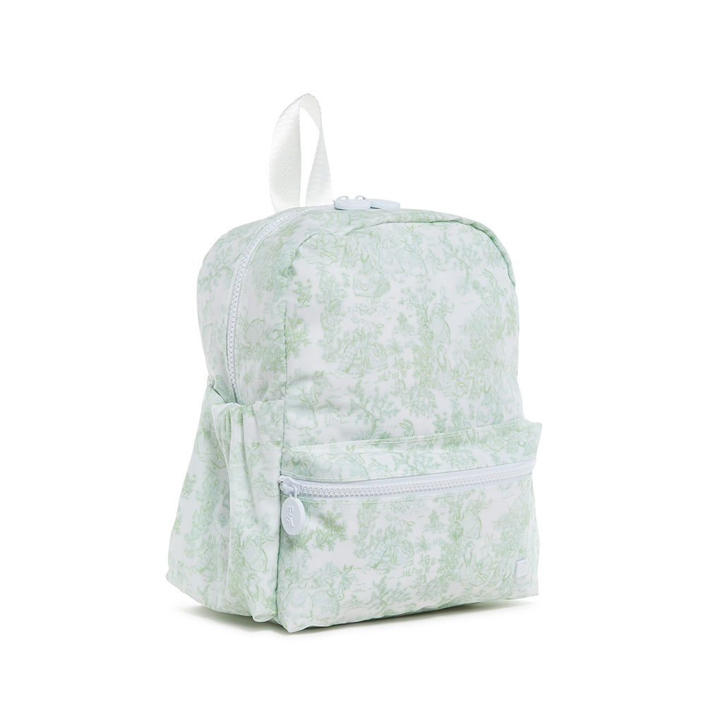 Mini Backer - Bunny Toile Green Backpack Backpacks