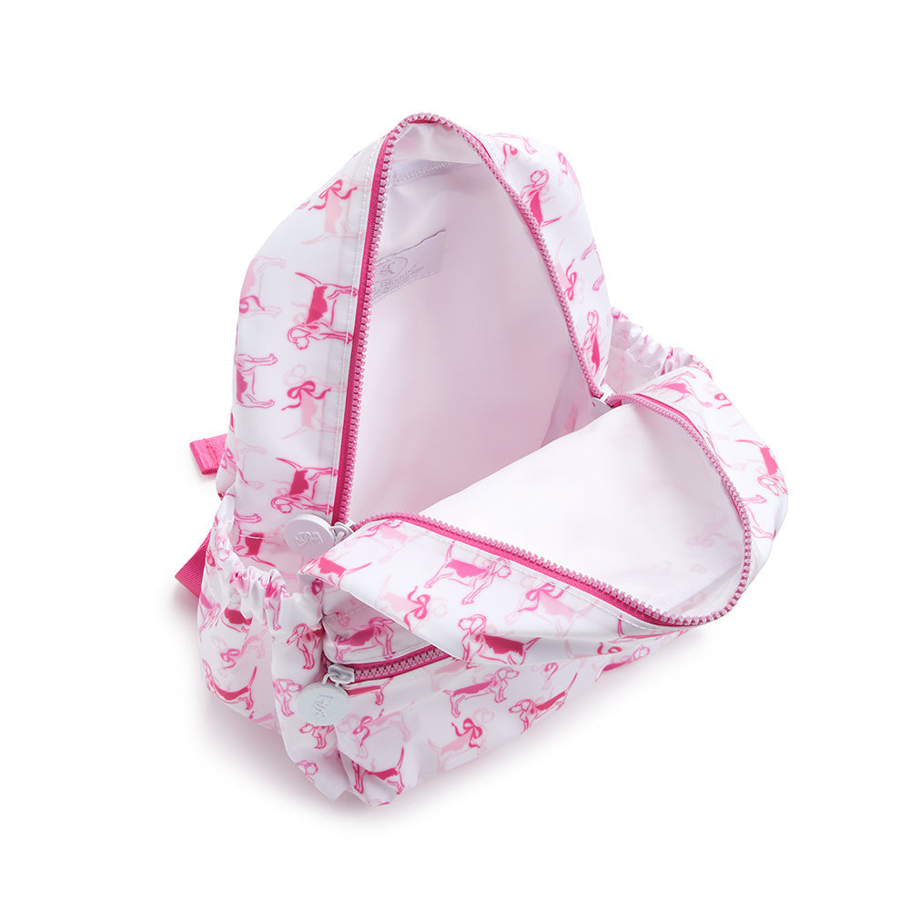 Mini Backer - Bunny Toile Pink Backpack Backpacks