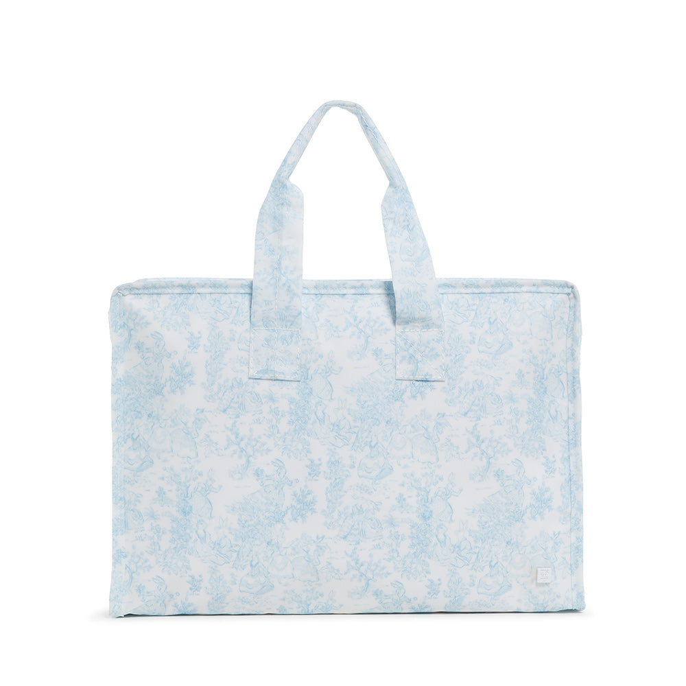 Overnight Tote - Bunny Toile Blue *New! Tote Bags