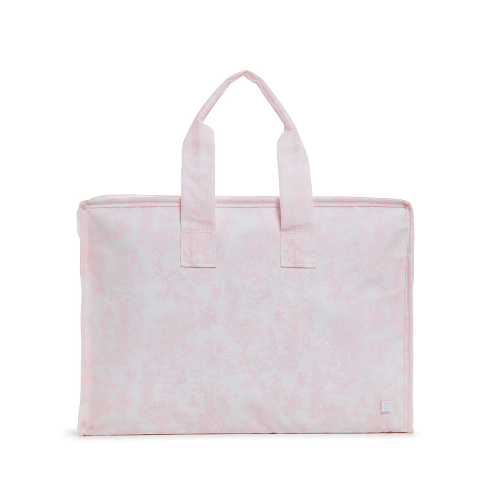 Overnight Tote - Bunny Toile Pink *New! Tote Bags