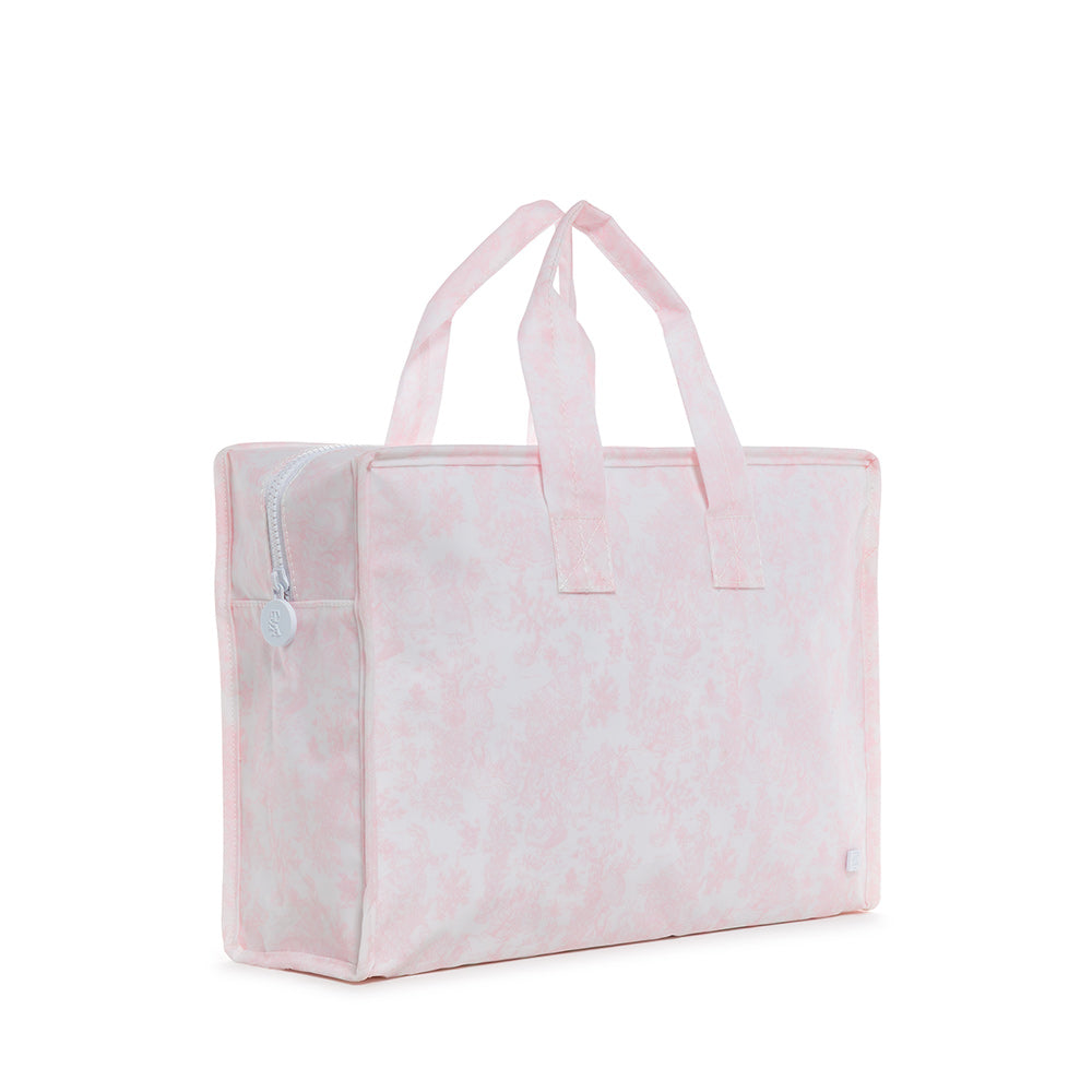 Overnight Tote - Bunny Toile Pink *New! Tote Bags