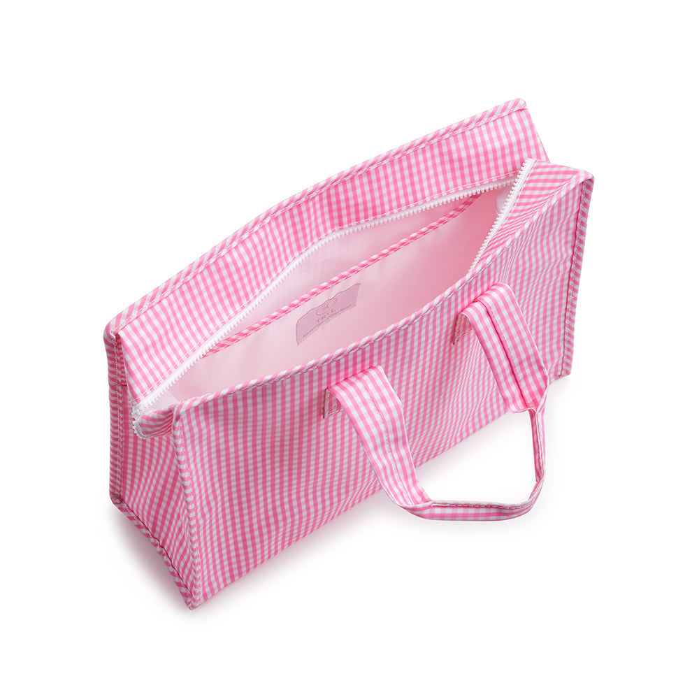 Overnight Tote - Gingham Pink Tote Bags