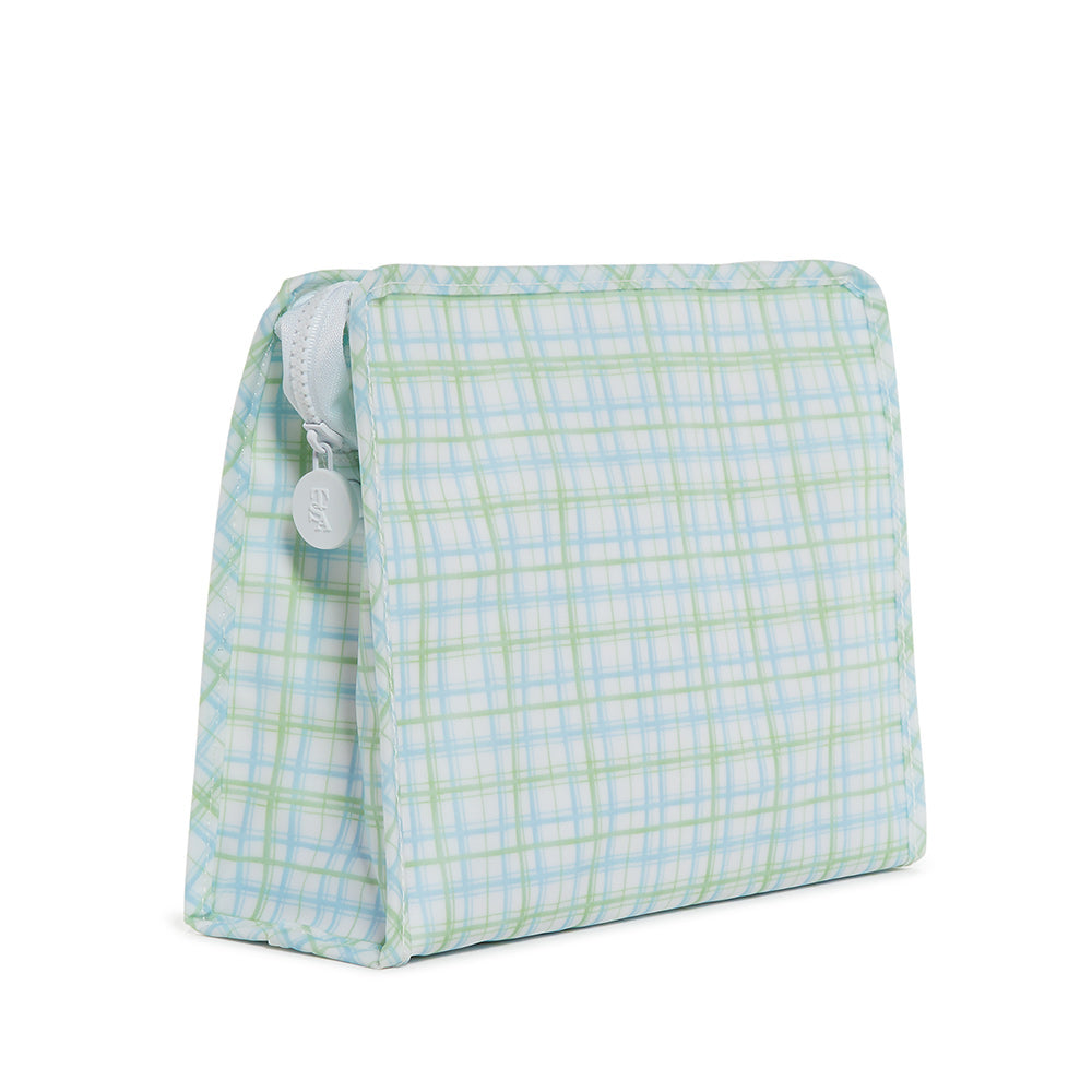 Roadie Large - Classic Plaid Green Zip Pouch *7/15 Ship