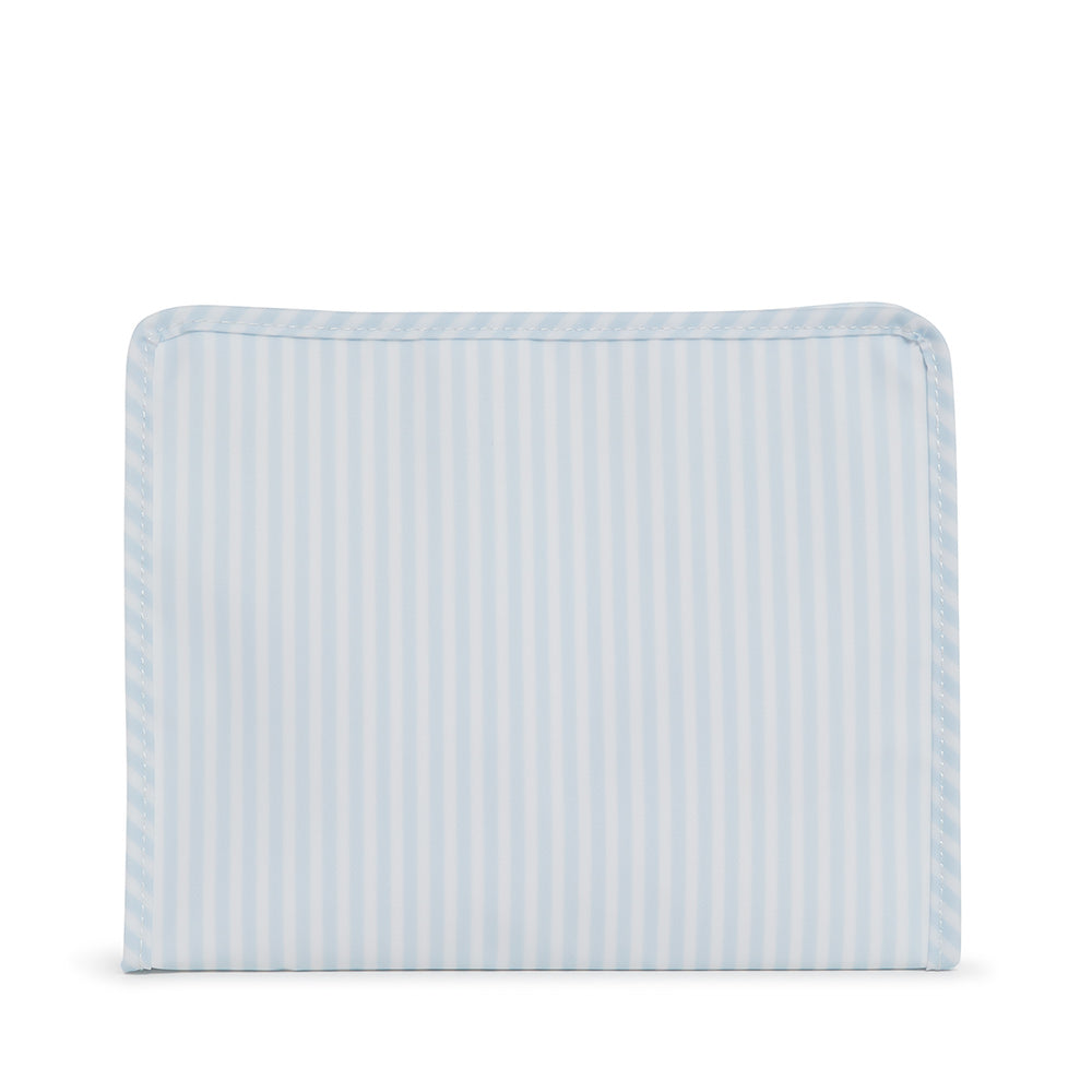 Roadie Large - Pimlico Stripe Blue Zip Pouch