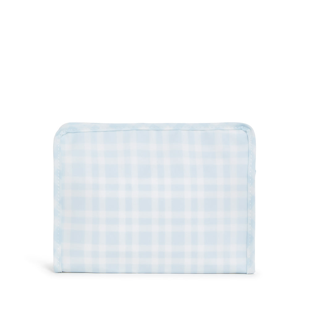 Roadie Medium - Pimlico Plaid Blue Zip Pouch *New! Travel Pouches