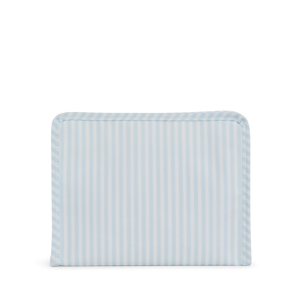 Roadie Medium - Pimlico Stripe Blue Zip Pouch