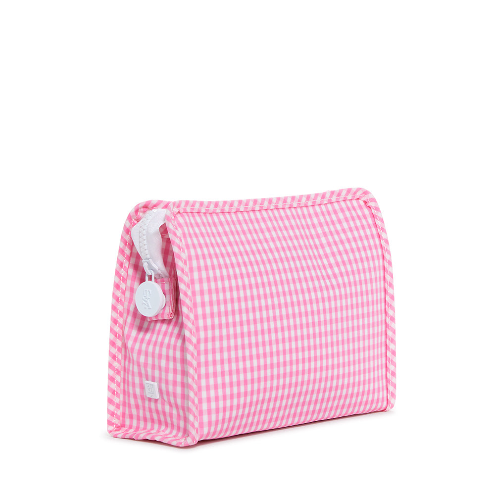 Roadie Medium - Gingham Pink *Backorder 11/10 Travel Pouches