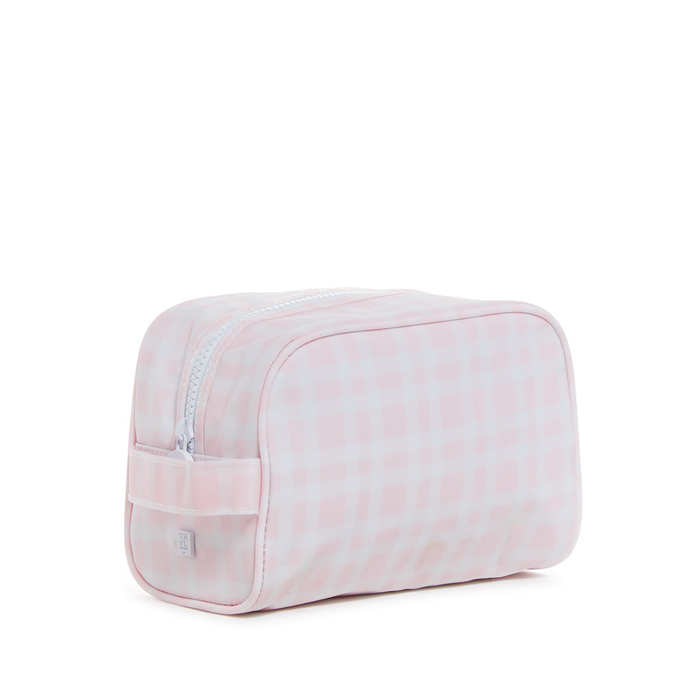 Stow It - Pimlico Plaid Pink Dopp Bag Cosmetic & Toiletry Bags