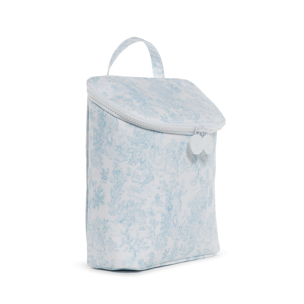 Take Away Lunch Bag - Insulated Bunny Toile Blue Lunch