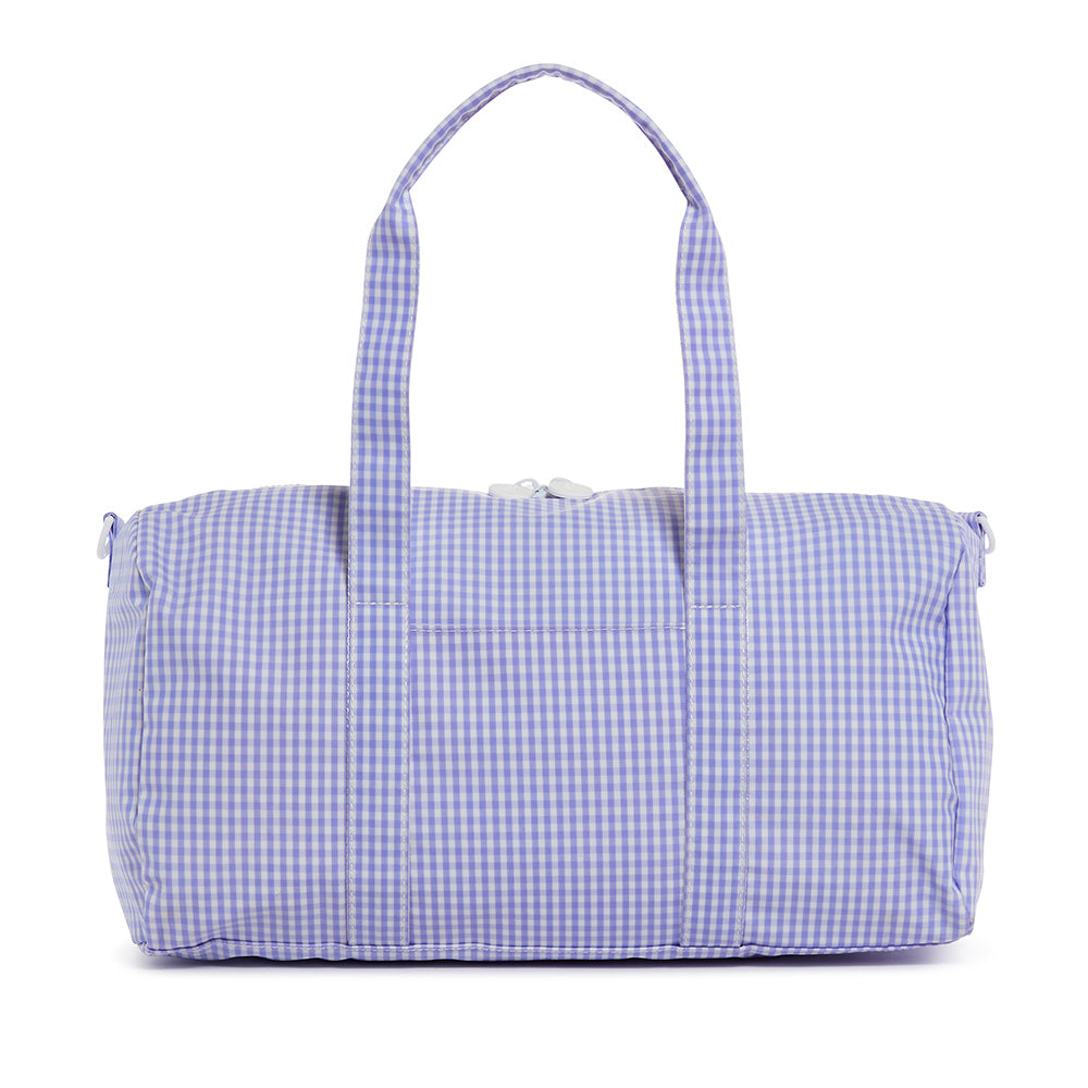 Weekender - Gingham Lilac Duffel Bag