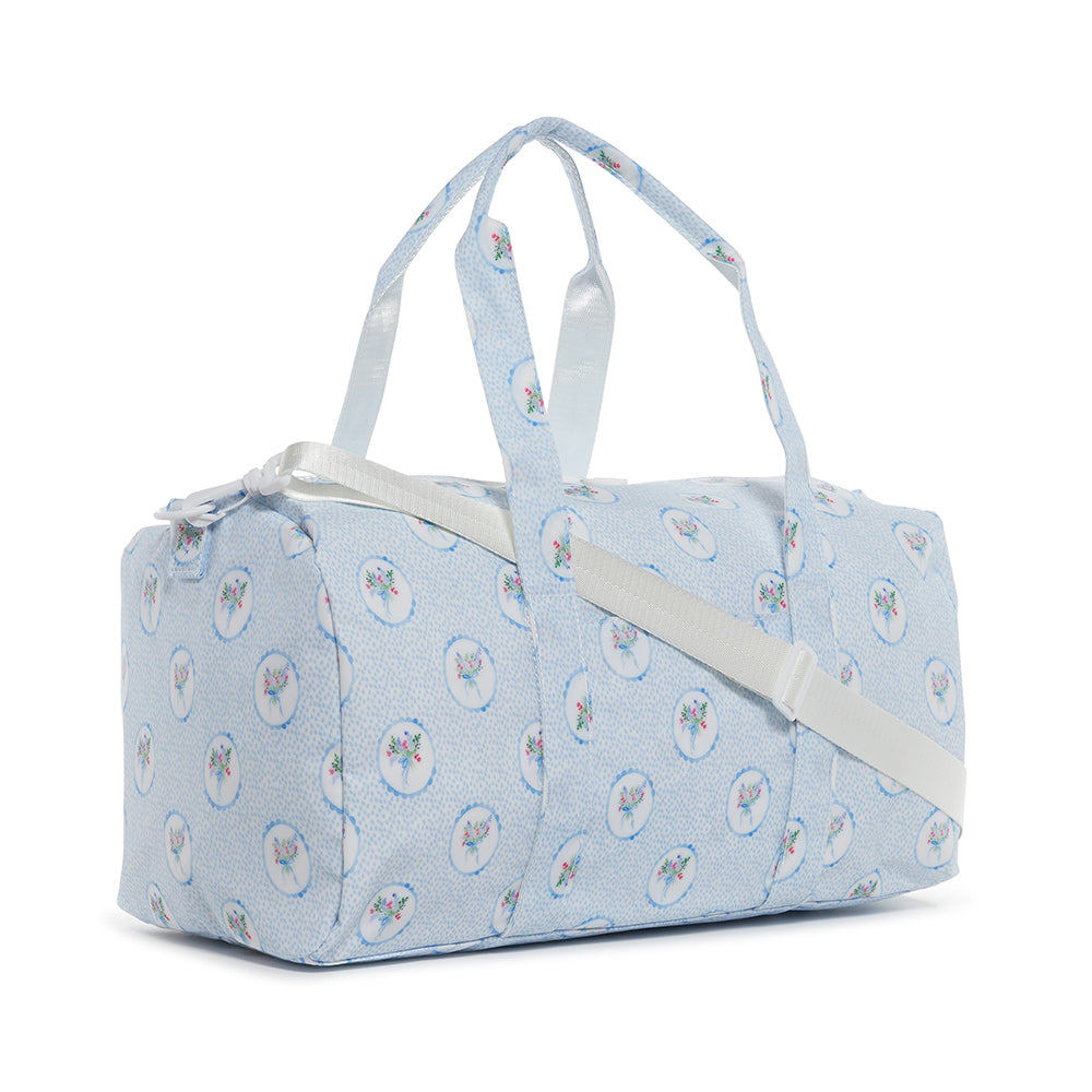 Weekender - Floral Medallion Blue Duffel Bag