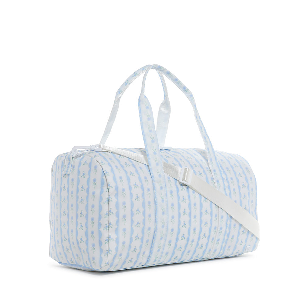 Weekender - Ribbon Floral Blue Duffel Bag Bags