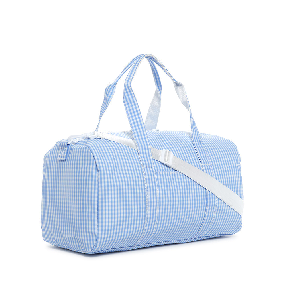 Weekender - Gingham Sky Duffel Bag Bags