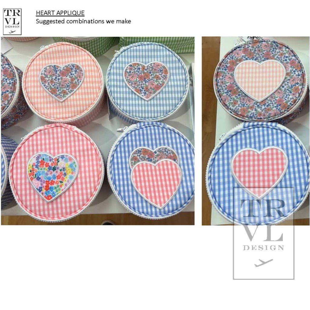 APPLIQUE HEART ROUND -