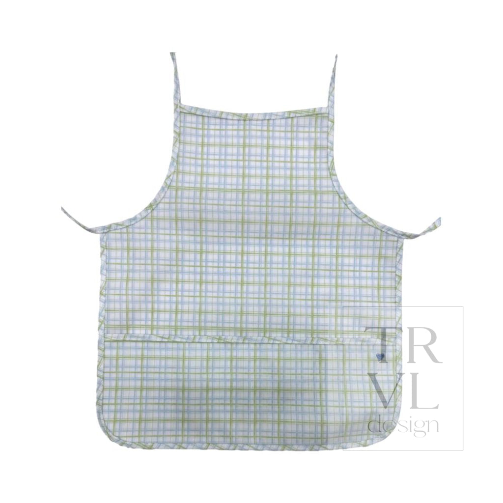 APRON - CLASSIC PLAID GREEN *NEW STYLE! *2 PC PRE-PACK*