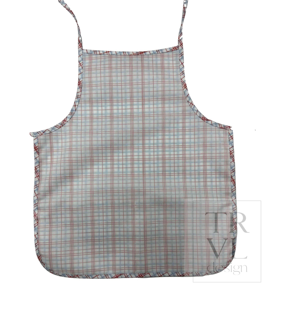 APRON - CLASSIC PLAID RED *NEW STYLE! *2PC PRE-PACK* Pre-Order 2/15-2/28 Ship