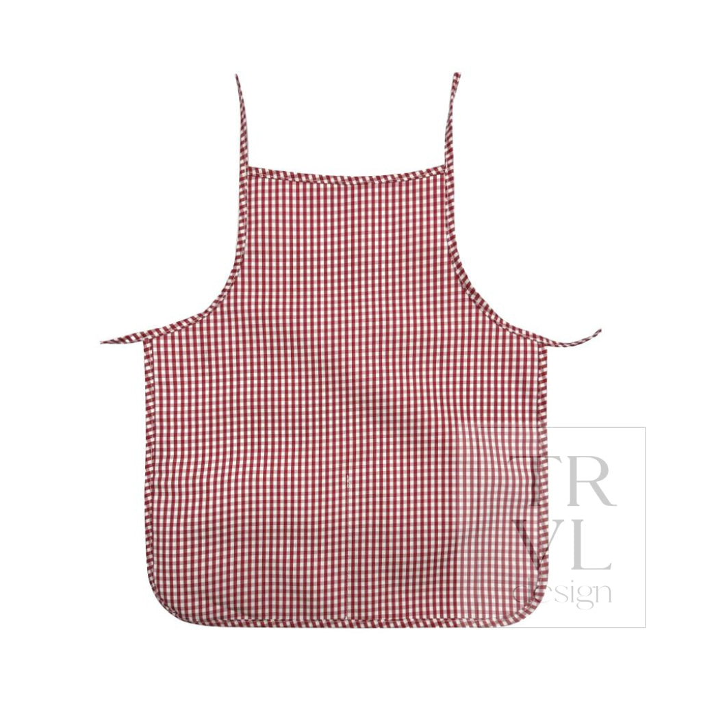APRON - GINGHAM RED *2PC PRE-PACK* - Aprons